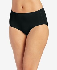 Jockey 260508 Womens No Panty Line Promise Brief Panties Black Size 8