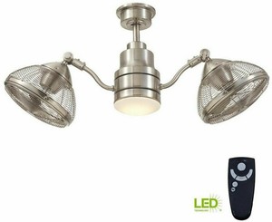 Dual Ceiling Fan Light Kit Remote Control 42 Led Indoor Outdoor