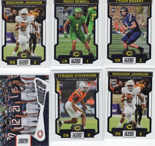Chicago Bears 2023 Score Team Sets mit Rookies Inserts 51 Karten - Bild 2 von 2