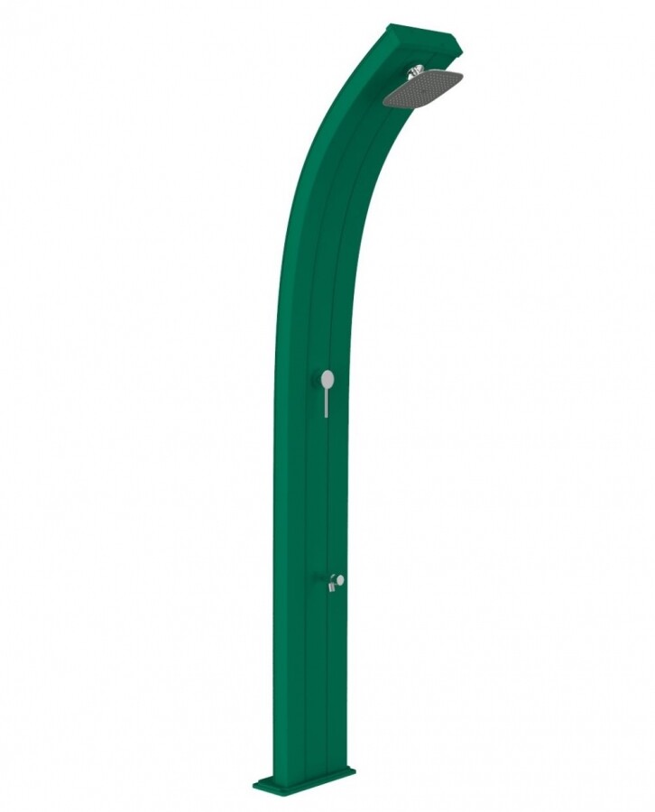 Doccia Arkema Dada Alluminio 40 Lt Colore Verde Con Lavapiedi - Uso Interno, Est