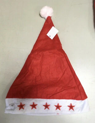 Nikolausmütze Nikolaus Weihnachtsmann Mütze Weihnachten mit LED Sterne