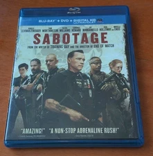 Sabotage Blu-ray Arnold Schwarzenegger  Sam Worthington  Terrence Howard