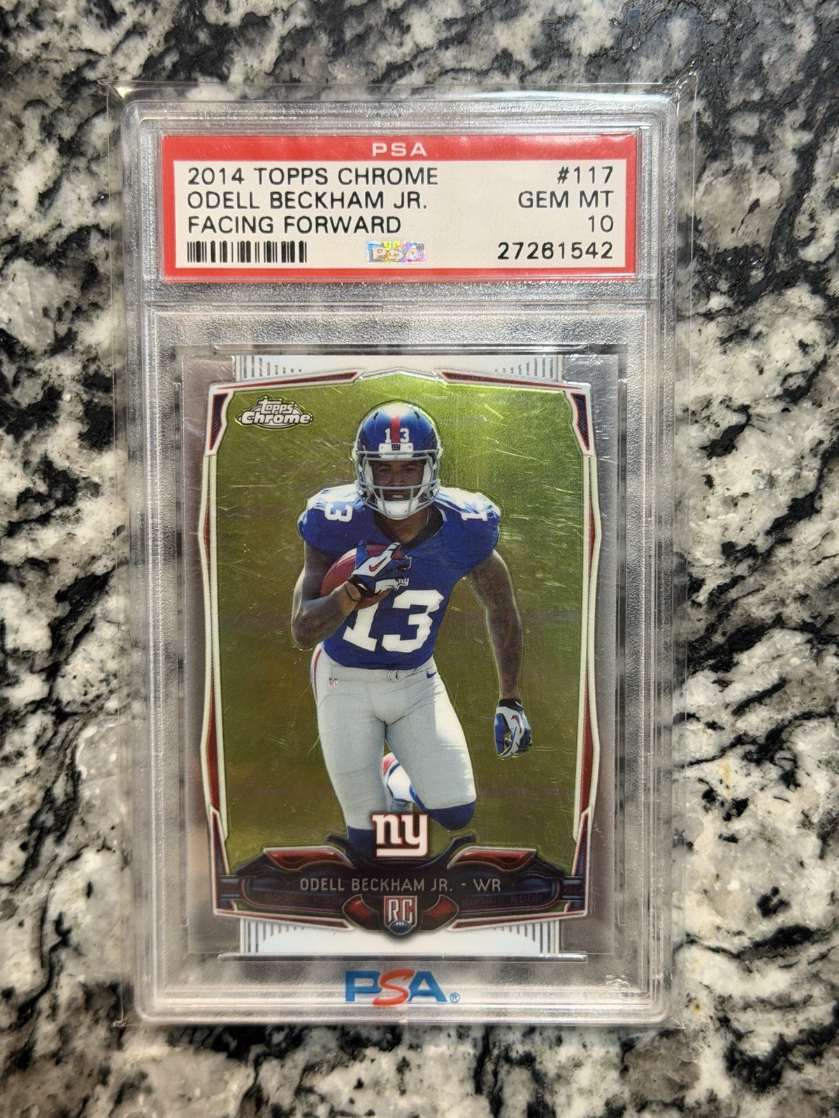 2014 TOPPS CHROME FACING FORWARD RC ROOKIE ODELL BECKHAM JR PSA 10 RAVENS