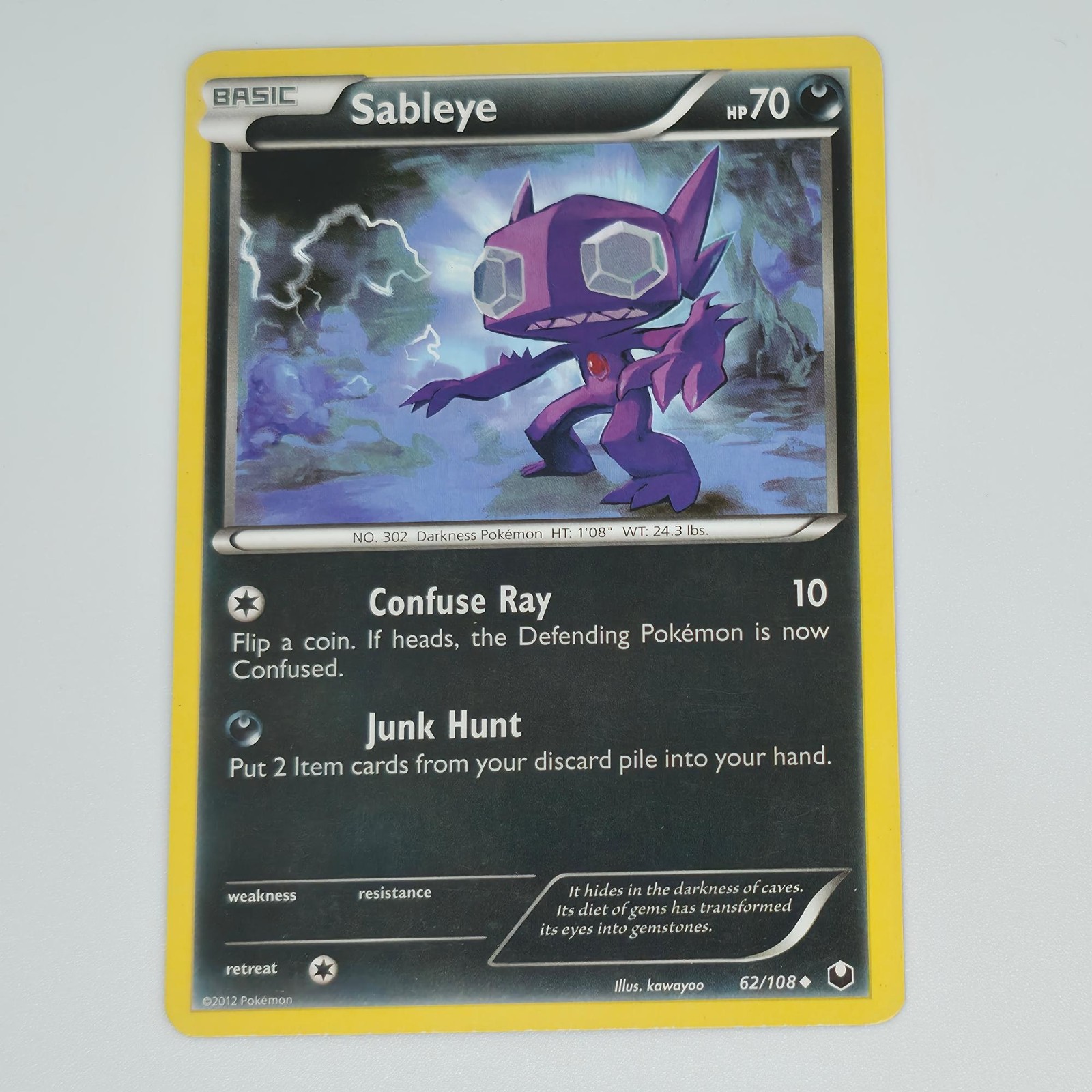 SABLEYE 62/108 UNCOMMON DARK EXPLORERS POKEMON LP