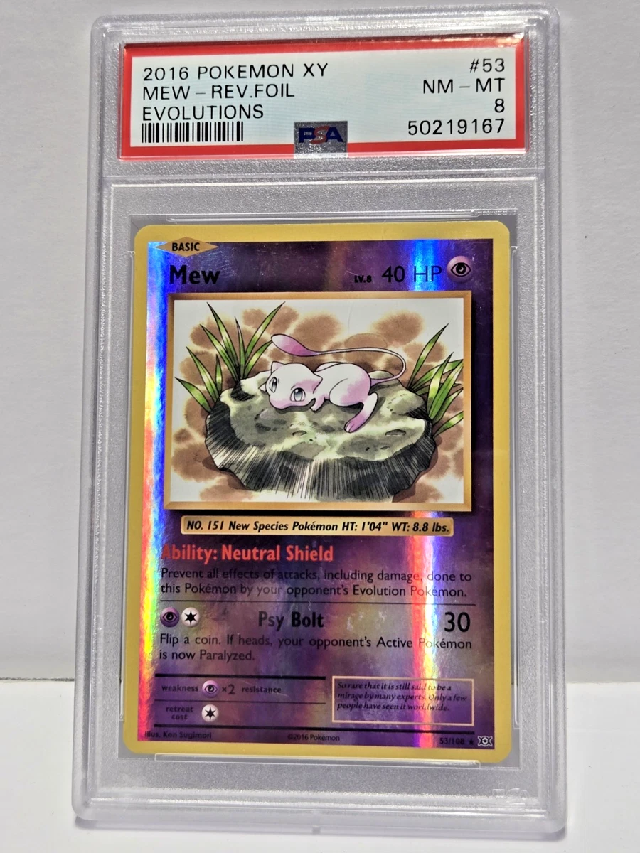 Pokémon Mew Pokémon TCG XY Individual Collectible Card Game Cards