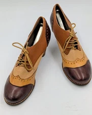 L’Artiste Bardot Shoes Spring Step Victorian Oxford Heels US 9 EU 40