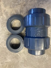 2” Asahi Ball Check Valve FKM PVC Slip/threaded