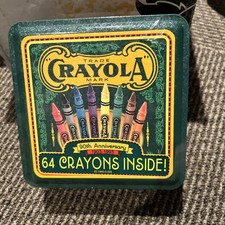 Crayola 1903-1993 90th Anniversary Tin Metal Box Set 64 Crayons, New Sealed