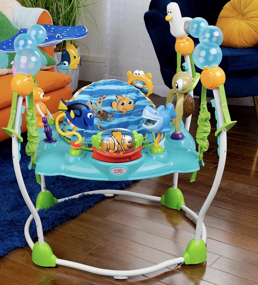 Bright Starts Activity Jumper Disney Baby Finding Nemo Sea of Activities Foto 2 de 2