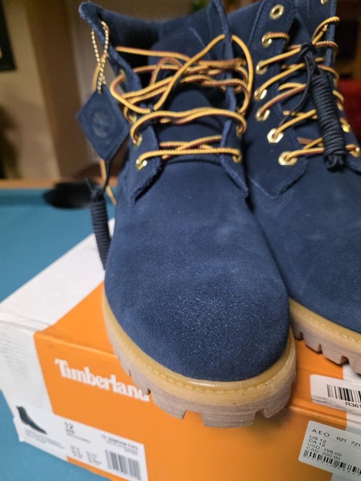 Timberland x American Eagle 6" Classic Boot Indigo Suede Men Sz 12 - Image 4 of 4