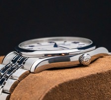 Tudor 1926 Opaline White & Blue Dial 41mm Steel Bracelet Automatic Date 91650 7