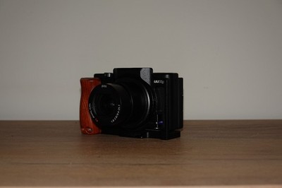 Sony ZV-1 Digital Compact Vlogging Camera - Black w/ cage and Sony battery