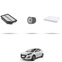 Hoffcar Set Service - 3 Filter Kompatibel Mit Hyundai I30 (Gd) 1.4 73Kw Von