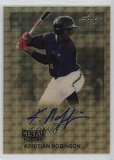 2019 Leaf Metal Draft Gold Vinyl Prismatic 1/1 Kristian Robinson Auto 7s2