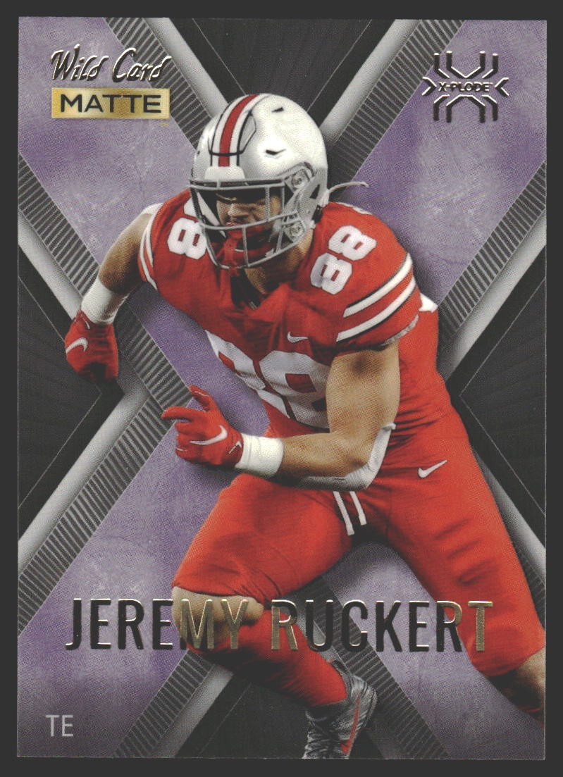 Jeremy Ruckert #MXP-24 2022 Wild Card Matte X-Plode White/Purple X