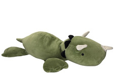 Pillowfort 3lb Weighted Green Soft Plush Dinosaur Triceratops