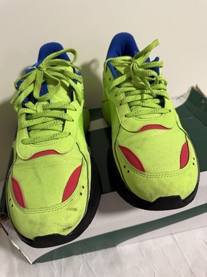 PUMA RS-X Dazed 3 Low Top Mesh Sneaker Green Glare/Bluemazing 384655-01