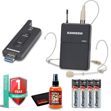 Samson XPD2 Headset USB Digital Wireless System 6Ave Mic Cleaning Kit, 4 x AA B