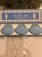 Vintage Avon Avonshire Blue Fragranced 3 2oz Soap Set Fancy Hostess Gift Set