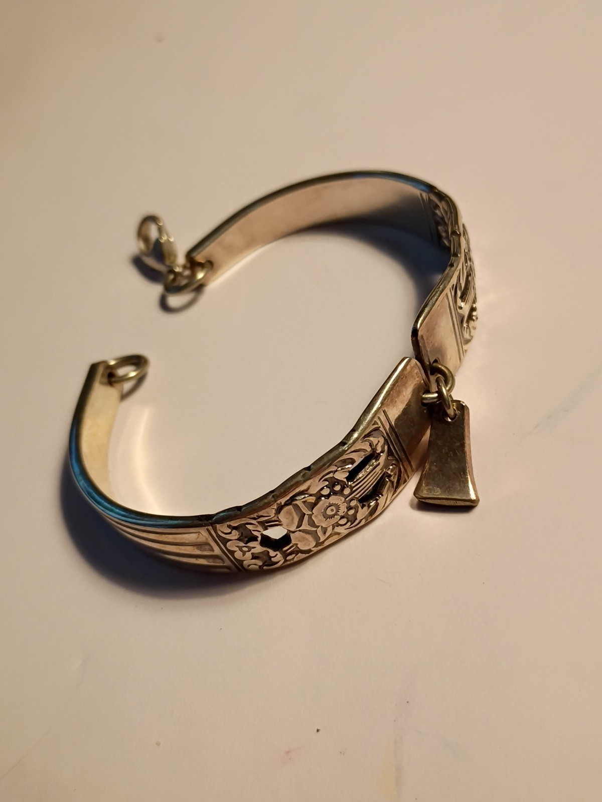 Bracelet Made From Coronation Flatware Sterling S… - image 2