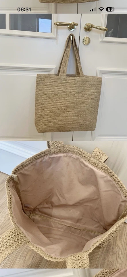 Christian Dior Large Straw/ Raffia Tote Bag  GWP /  VIP Gift New - Image 2 of 4
