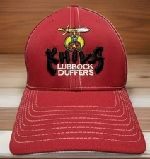 Khiva Lubbock Duffers Hat Stretch Fit Mesh Cap Pacific Headgear Red Baseball