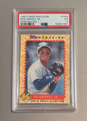 Ken Griffey Jr 1990 Topps Magazine #TM3 - PSA 5