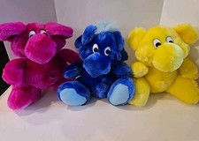 VTG 1991 Set of 3 Kodak Kolorkins Plush Toys Rewind Shutter Focus Multicolor