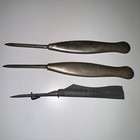 Lot Of 3 Vtg Antique Whale Art Co Sewing Embroidering Needle Tool St Louis MO