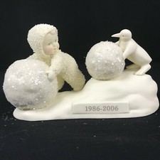 Snowbabies I'm Making Snowballs too  20th Anniv.  NEW Department 56 1986 - 2006