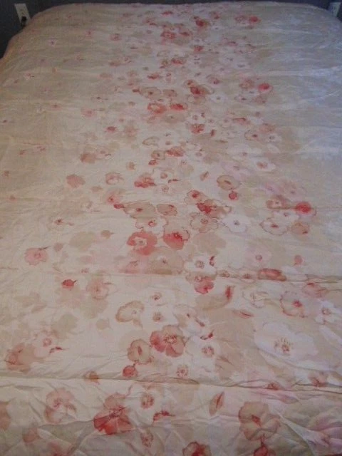 Edredón SANDERS KING 102x86 Floral Poliéster Reversible Beige Blanco Rosa Marrón Foto 3 de 4