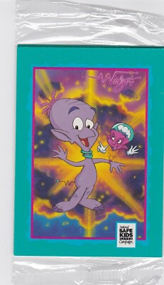 1991 TRADING CARD TREATS WIDGET ALIEN & MEGA BRAIN SEALED 3PK