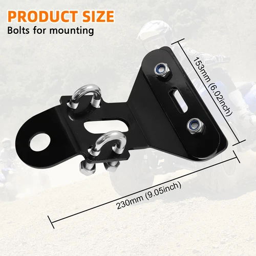 Enganche de remolque Raptor 90 Yamaha/Grizzly 90 2019-2023 con accesorios de montaje - Imagen 11 de 12