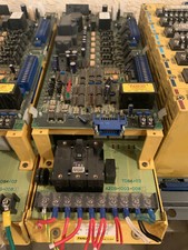 FANUC SERVO AMPLIFIER A06B-6058-H011 WITH TOP BOARD