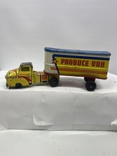 Wyandotte Tin Truck And Trailer Produce Van