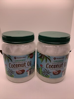 Members Mark Organic Virgin Coconut Oil 2 Pk 56 Oz Each USDA Organic 