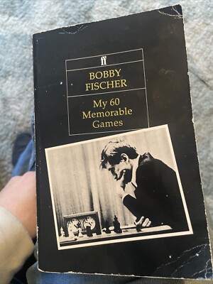 Rare 1972 Edition Of Bobby Fischer s  My 60 Memorable Games . Black Cover.