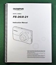 Olympus FE-26 / X-21 Instruction Manual: 60 Pages  Protective Covers 