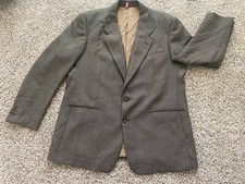 YVES SAINT LAURENT YSL Coat Worsted Wool Sport Jacket Blazer Measurements In Pic
