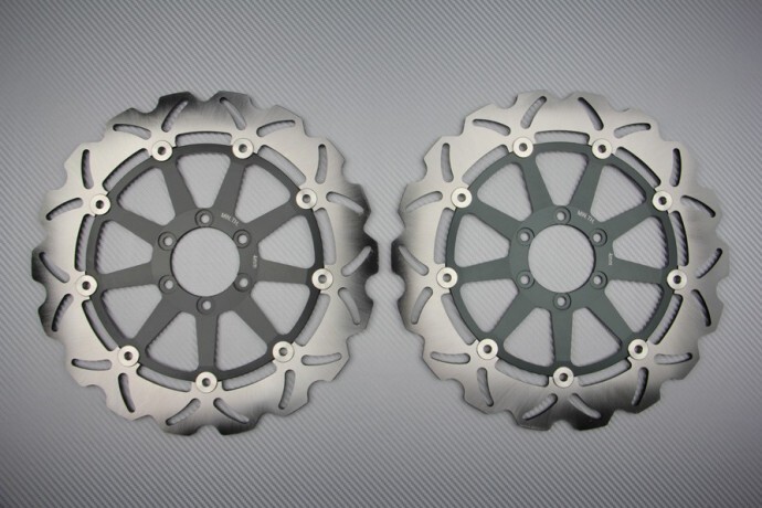 パーツ Cakram 320mm SS750 DUCATI Pair Wave Floating Front Brake Discs 320mm For DUCATI SS