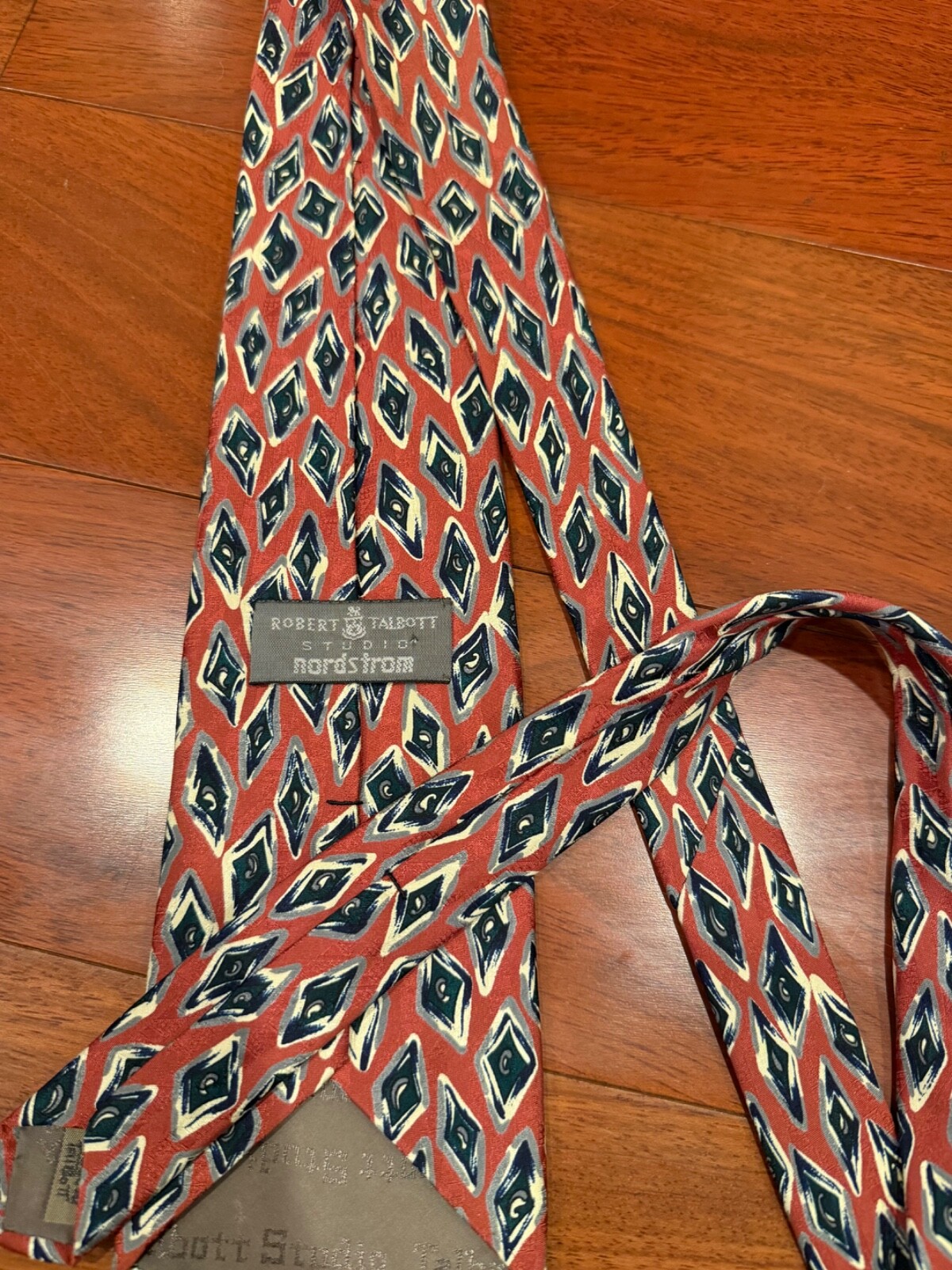 Robert Talbott Studio Nordstrom Diamond Foulard T… - image 1