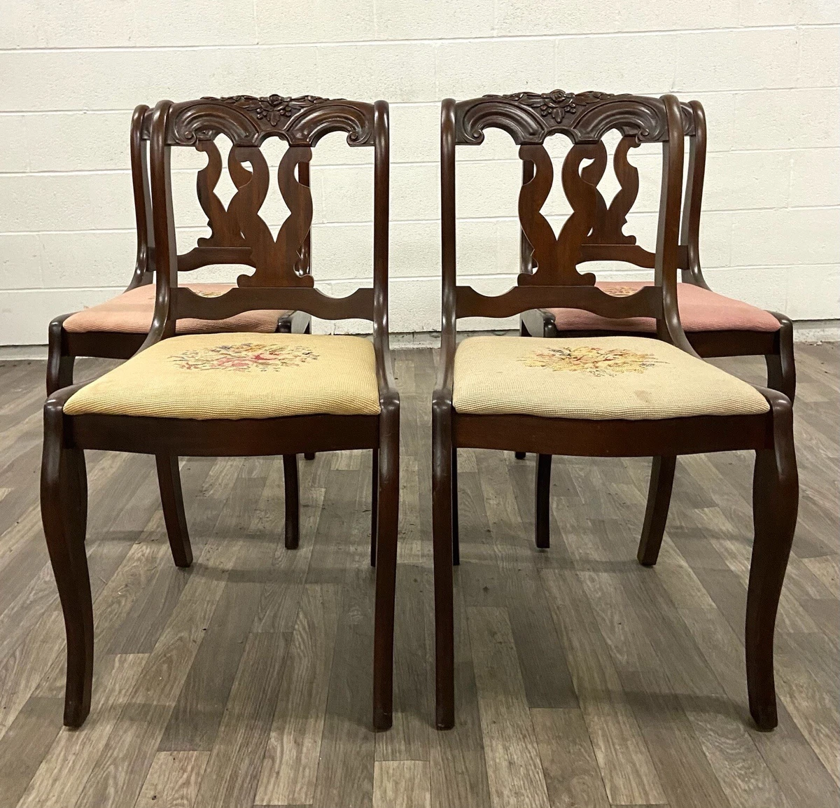 Antique 1923 Kareem Furniture Duncan Phyfe Style Dining Chairs