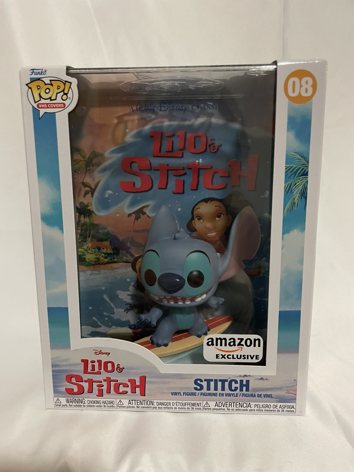 Figura Exclusiva De Amazon Funko Pop De Disney Lilo &Amp; Stitch Cubiertas Vhs #08