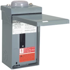 Homeline Load Center, 70 A, 2 -Space, 4 -Circuit, Main Lug, NEMA 3R Enclosure, P