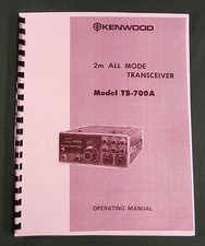Kenwood TS-700A Manuale di Istruzioni: Copertine Premium Card Stock e Carta 28lb