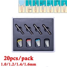 20Pc Dental Endo Fiber Posts Quartz root canal pins Resin Glass Screw Pile Posts