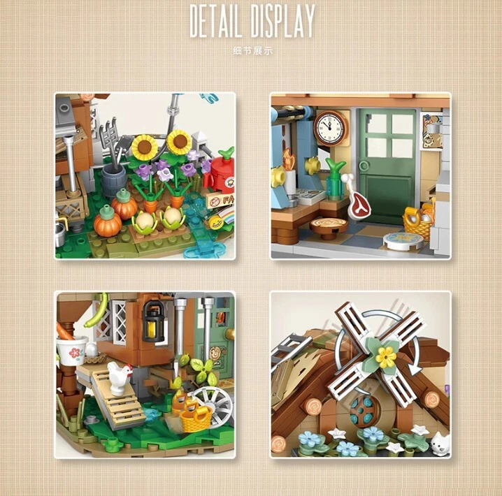 LOZ MINI Building Blocks - Farm Cottage Autumn House Ranch 1281 - 668 pcs - Image 3 of 3