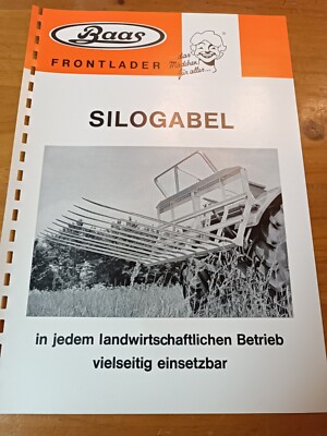 Brochure BAAS silo fork front loader tractor magazine 2 pages S