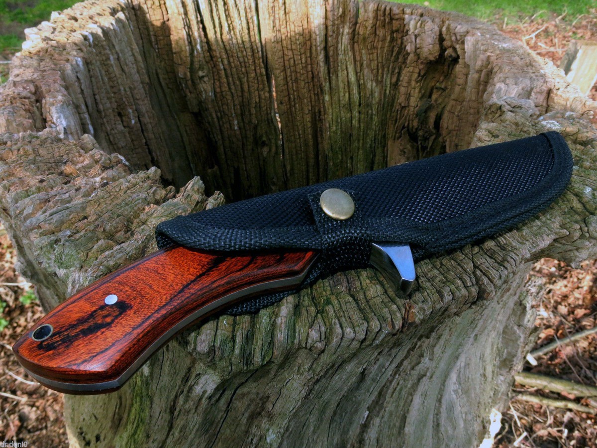 Coltello Da Caccia Indiano Widder 01 Con Lama Con Colasangue In Acciaio Tedesco Solingen Lama Fissa Coltelli Da Caccia WIDDER