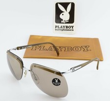PLAYBOY Sunglasses 4510 10 130 Optyl Olive Silver Vintage Sun Lady 80s Austria
